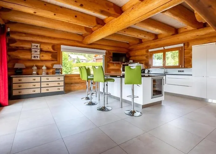 샬레 Merveille Architectural En Rondins Whistler 종루프 롱지메르